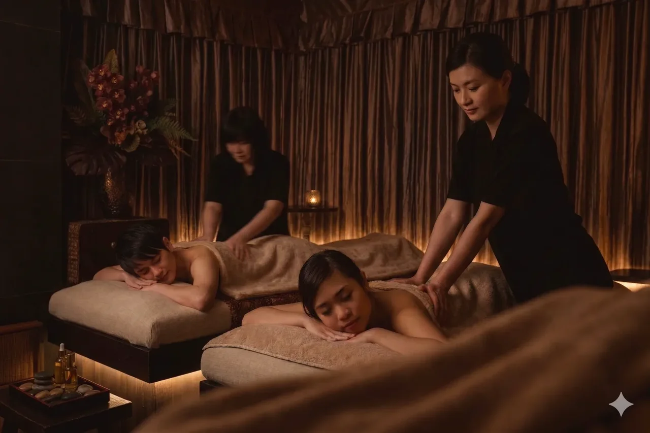 Massage for two in Mong Kok: how the couple suite works